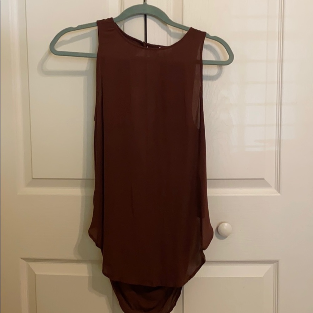 Very sexy haute hippie silk top - back out